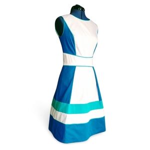 Magaschioni Sleeveless Color-block A-line Dress, 4